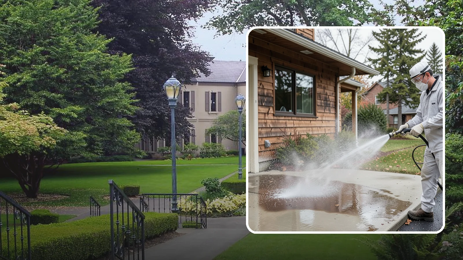 Grease Removal in Woodinville, King County, WA - We cut through heavy grease on Washington kitchen exteriors, dumpster zones, and shop floors with hot-water cleaning.