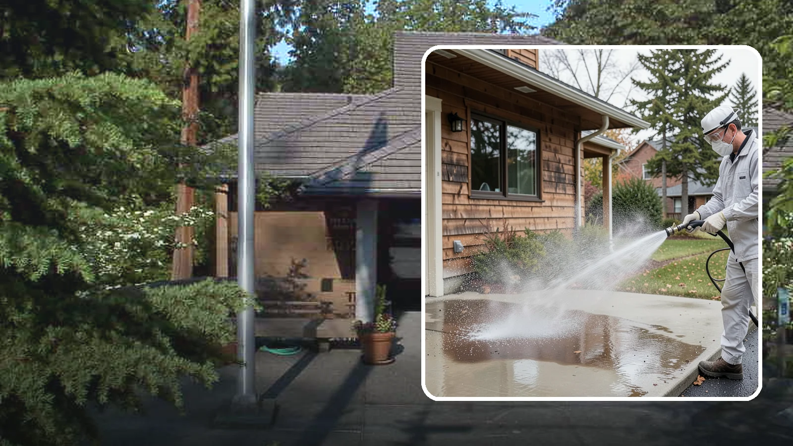 Grease Removal in Yarrow Point, King County, WA - We cut through heavy grease on Washington kitchen exteriors, dumpster zones, and shop floors with hot-water cleaning.