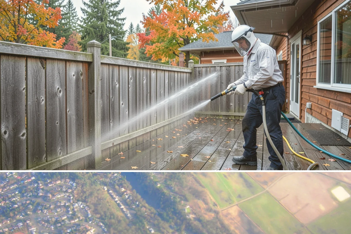 Grease Stain Removal in Algona, King County, WA - Warm summer temperatures improve degreaser performance on stubborn grease.