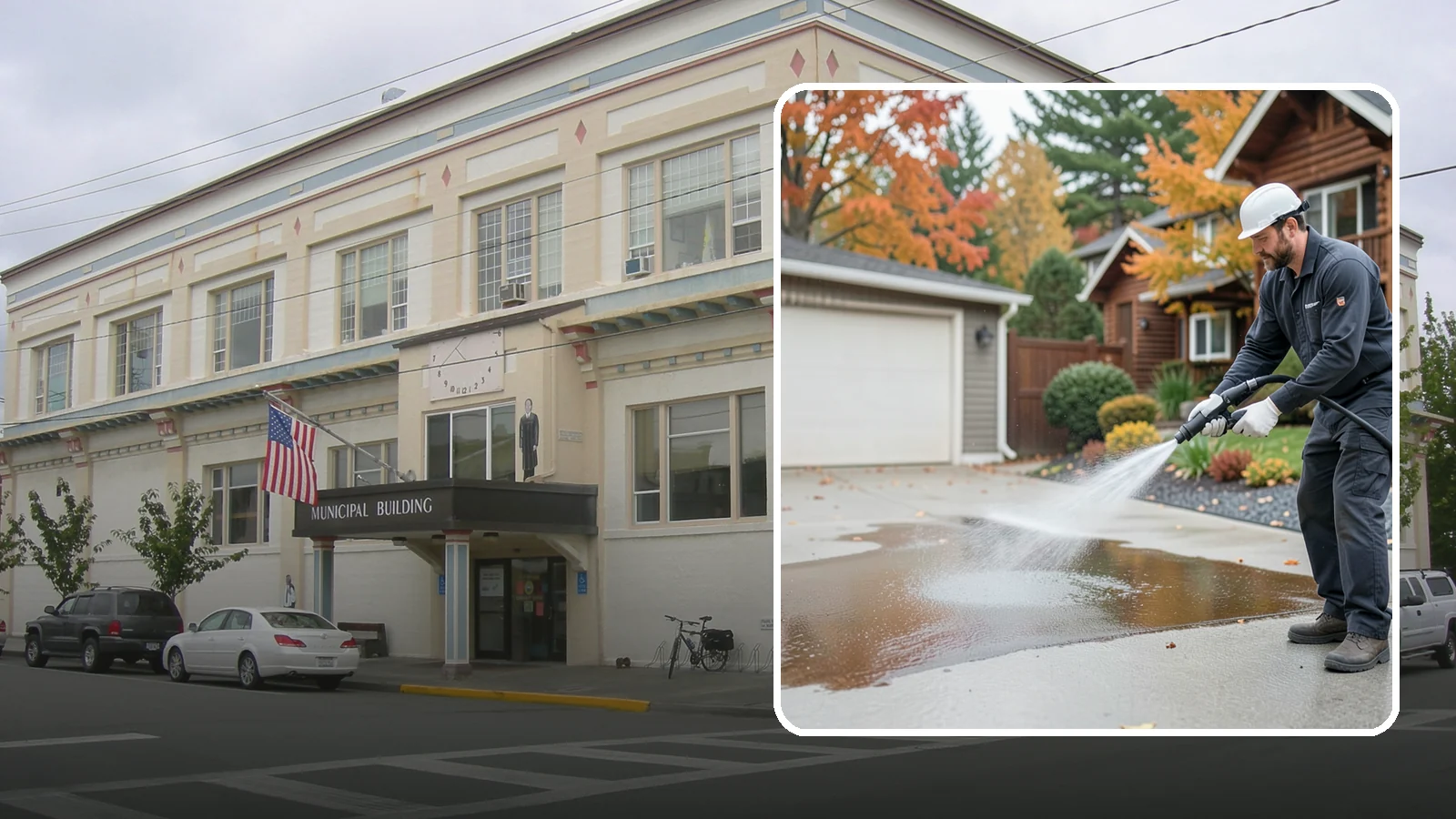 Grease Stain Removal in Anacortes, Skagit County, WA - Heavy-duty grease stain removal for driveways marked by cooking oils, lubricants, and shop spills.