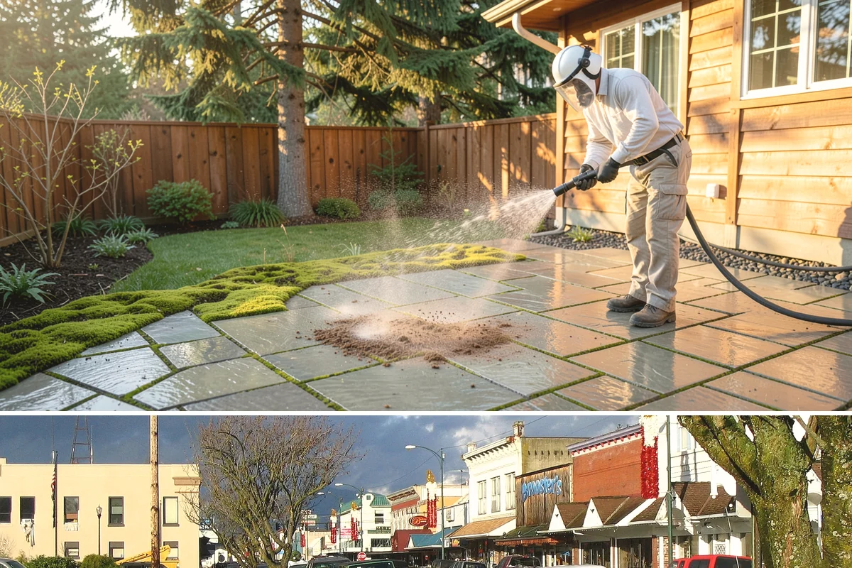 Grease Stain Removal in Arlington, Snohomish County, WA - Warm summer temperatures improve degreaser performance on stubborn grease.