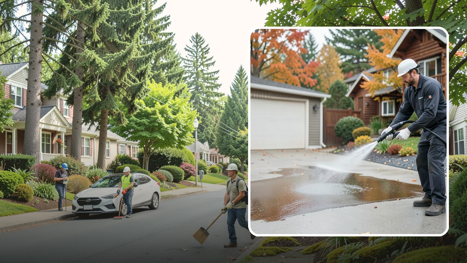 Grease Stain Removal in Beaux Arts Village, King County, WA - Heavy-duty grease stain removal for driveways marked by cooking oils, lubricants, and shop spills.