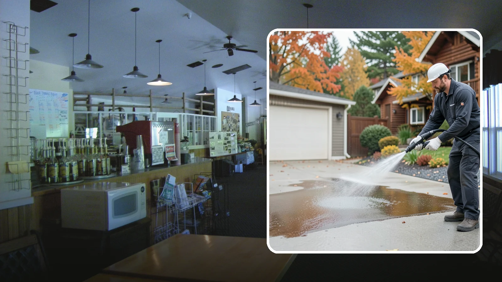 Grease Stain Removal in Black Diamond, King County, WA - Heavy-duty grease stain removal for driveways marked by cooking oils, lubricants, and shop spills.