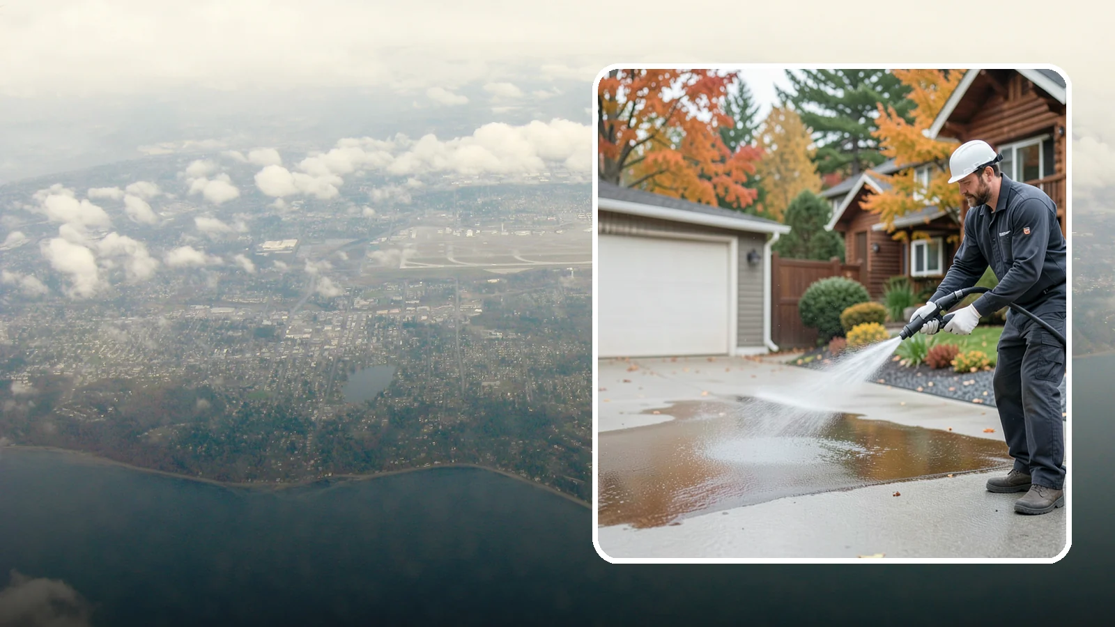 Grease Stain Removal in Burien, King County, WA - Heavy-duty grease stain removal for driveways marked by cooking oils, lubricants, and shop spills.