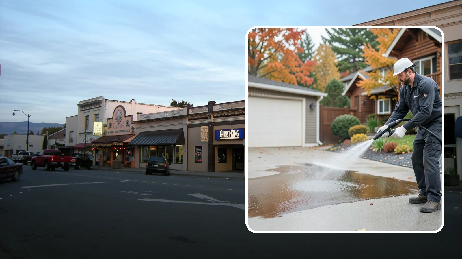 Grease Stain Removal in Burlington, Skagit County, WA - Heavy-duty grease stain removal for driveways marked by cooking oils, lubricants, and shop spills.