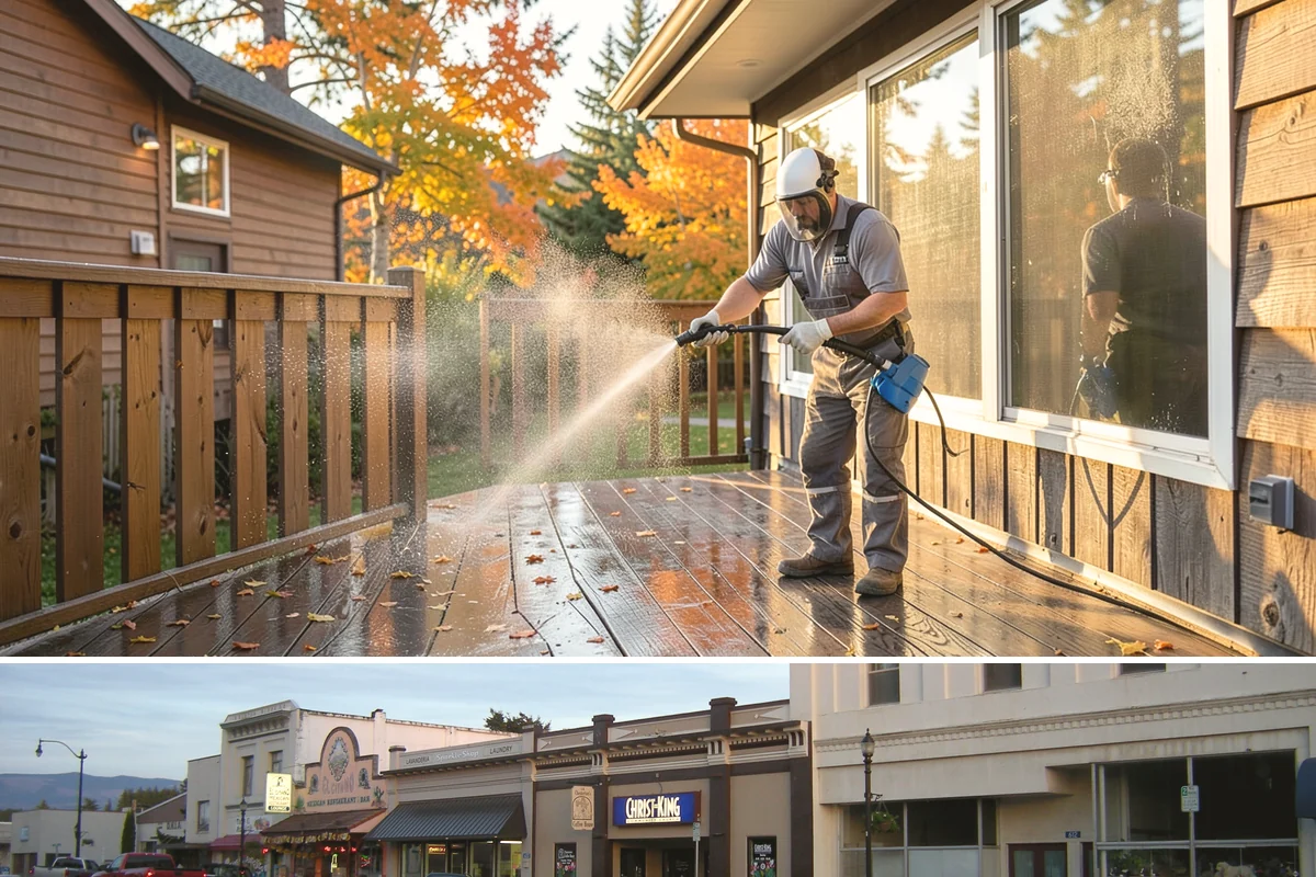 Grease Stain Removal in Burlington, Skagit County, WA - Warm summer temperatures improve degreaser performance on stubborn grease.