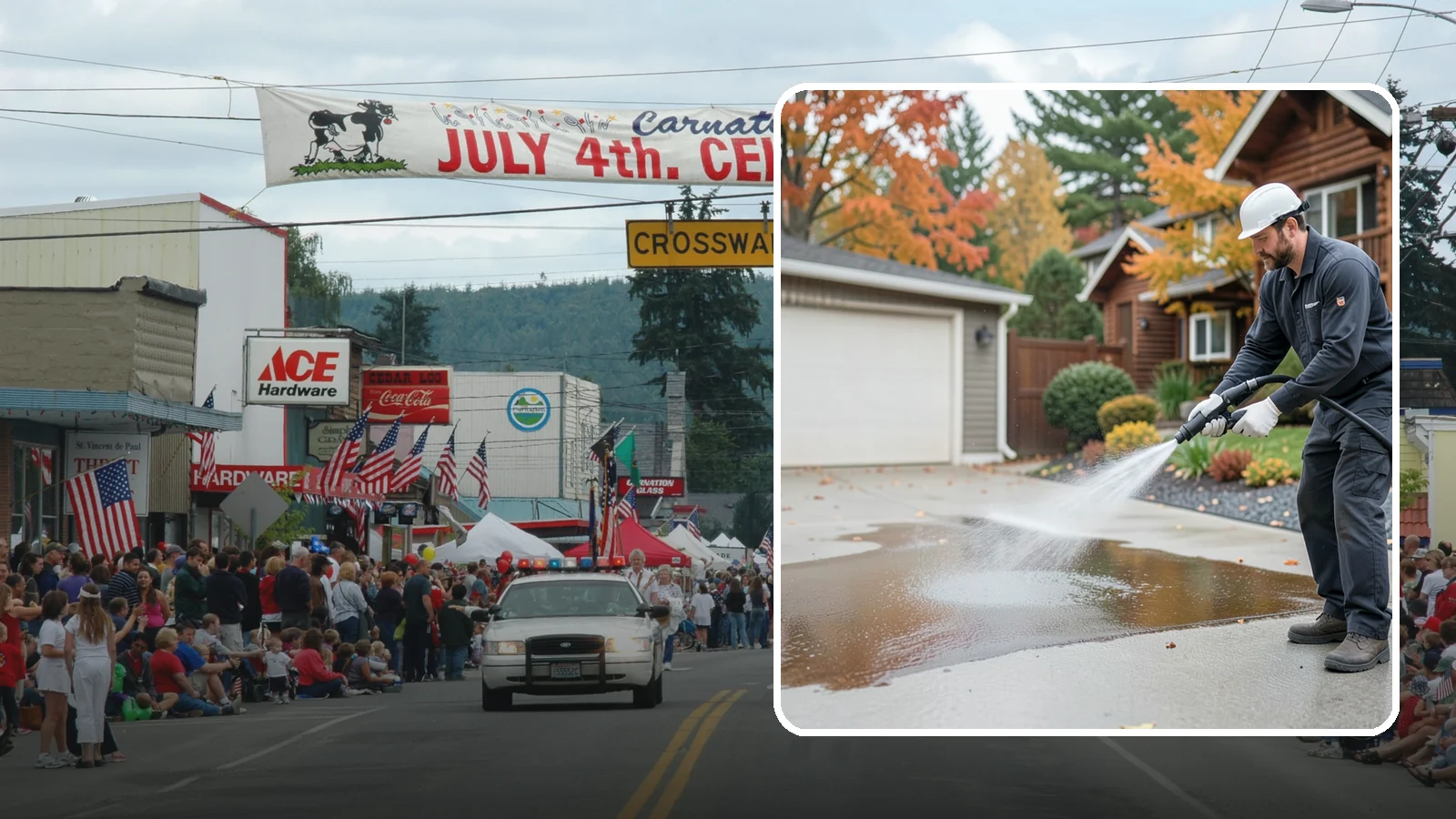 Grease Stain Removal in Carnation, King County, WA - Heavy-duty grease stain removal for driveways marked by cooking oils, lubricants, and shop spills.