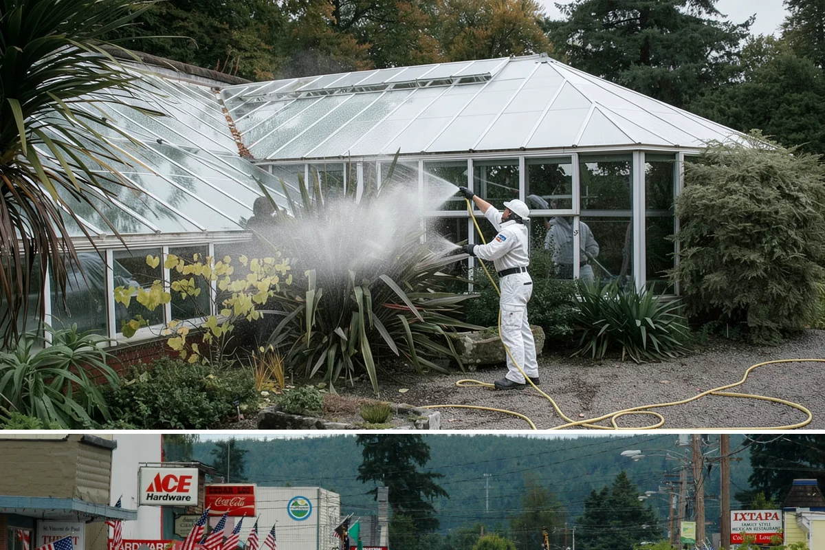 Grease Stain Removal in Carnation, King County, WA - Warm summer temperatures improve degreaser performance on stubborn grease.