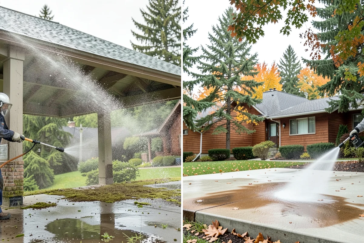 Grease Stain Removal in Concrete, Skagit County, WA - Assess the extent and source of the grease staining