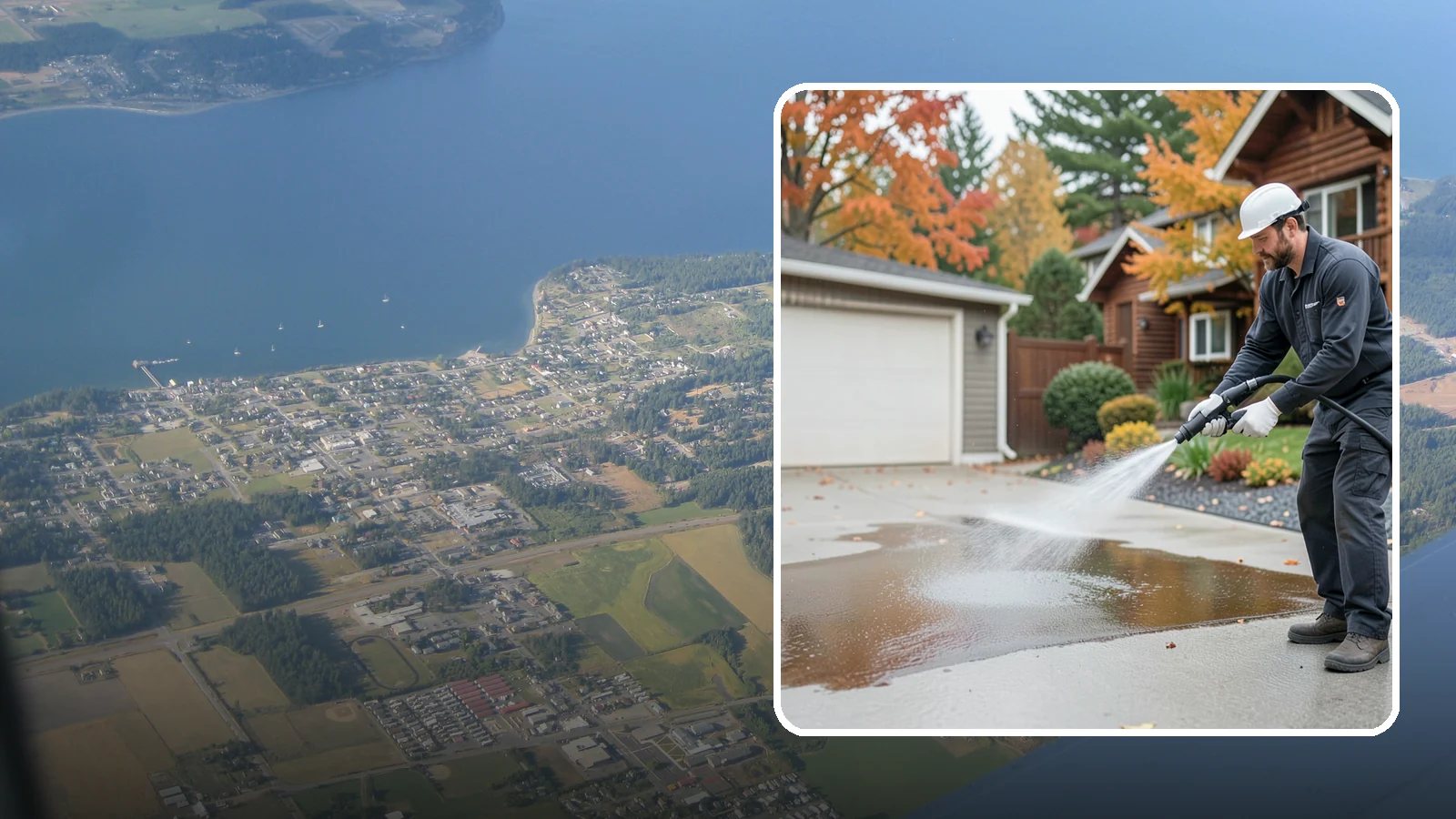 Grease Stain Removal in Coupeville, Island County, WA - Heavy-duty grease stain removal for driveways marked by cooking oils, lubricants, and shop spills.
