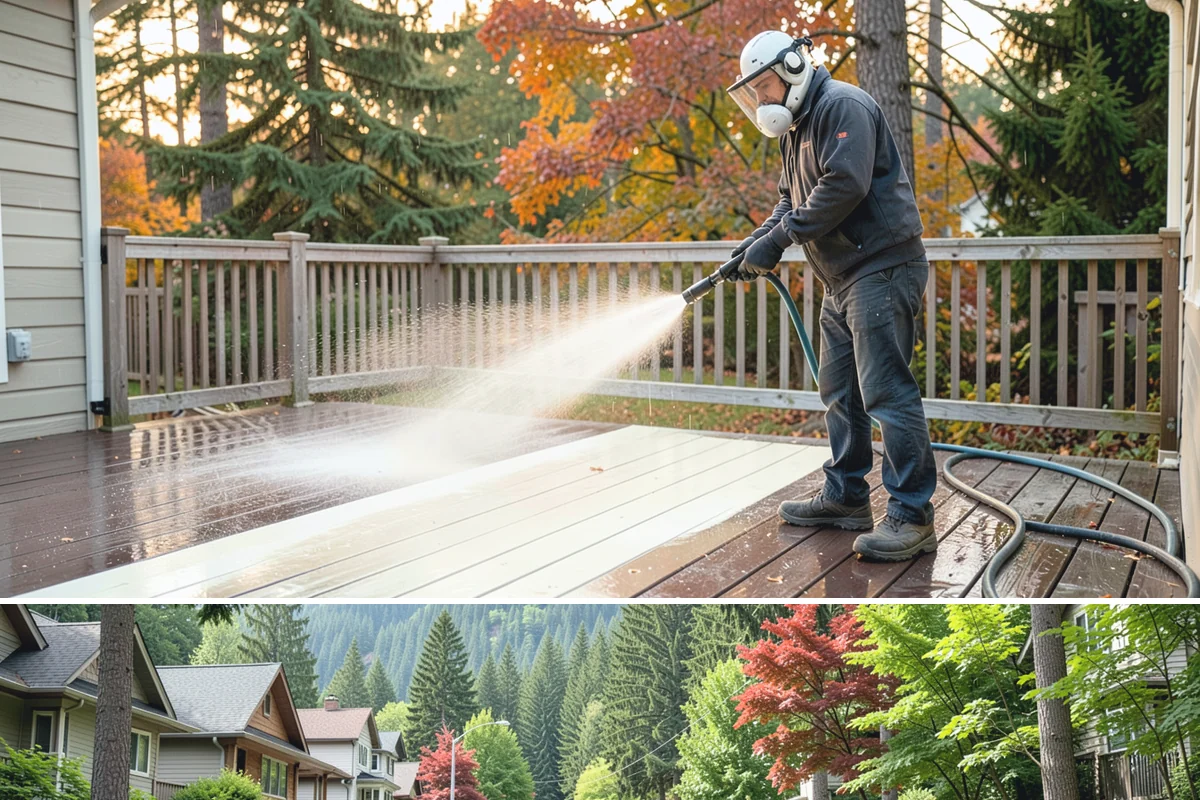Grease Stain Removal in Darrington, Snohomish County, WA - Warm summer temperatures improve degreaser performance on stubborn grease.