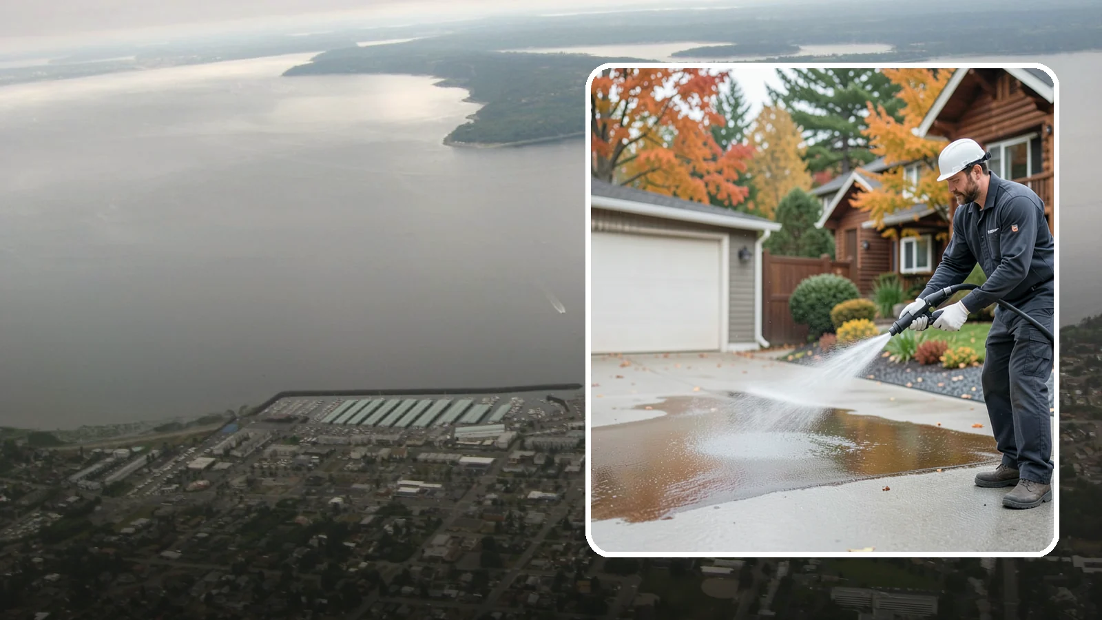 Grease Stain Removal in Des Moines, King County, WA - Heavy-duty grease stain removal for driveways marked by cooking oils, lubricants, and shop spills.