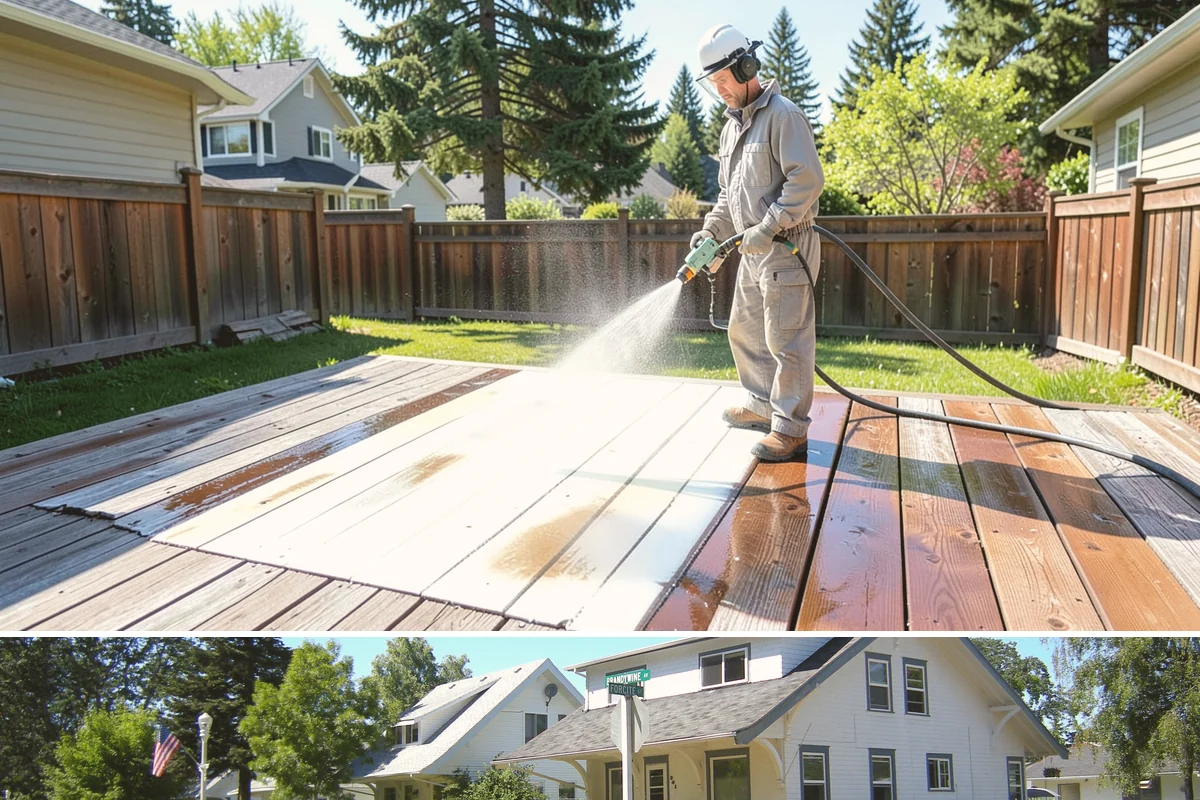 Grease Stain Removal in DuPont, Pierce County, WA - Warm summer temperatures improve degreaser performance on stubborn grease.