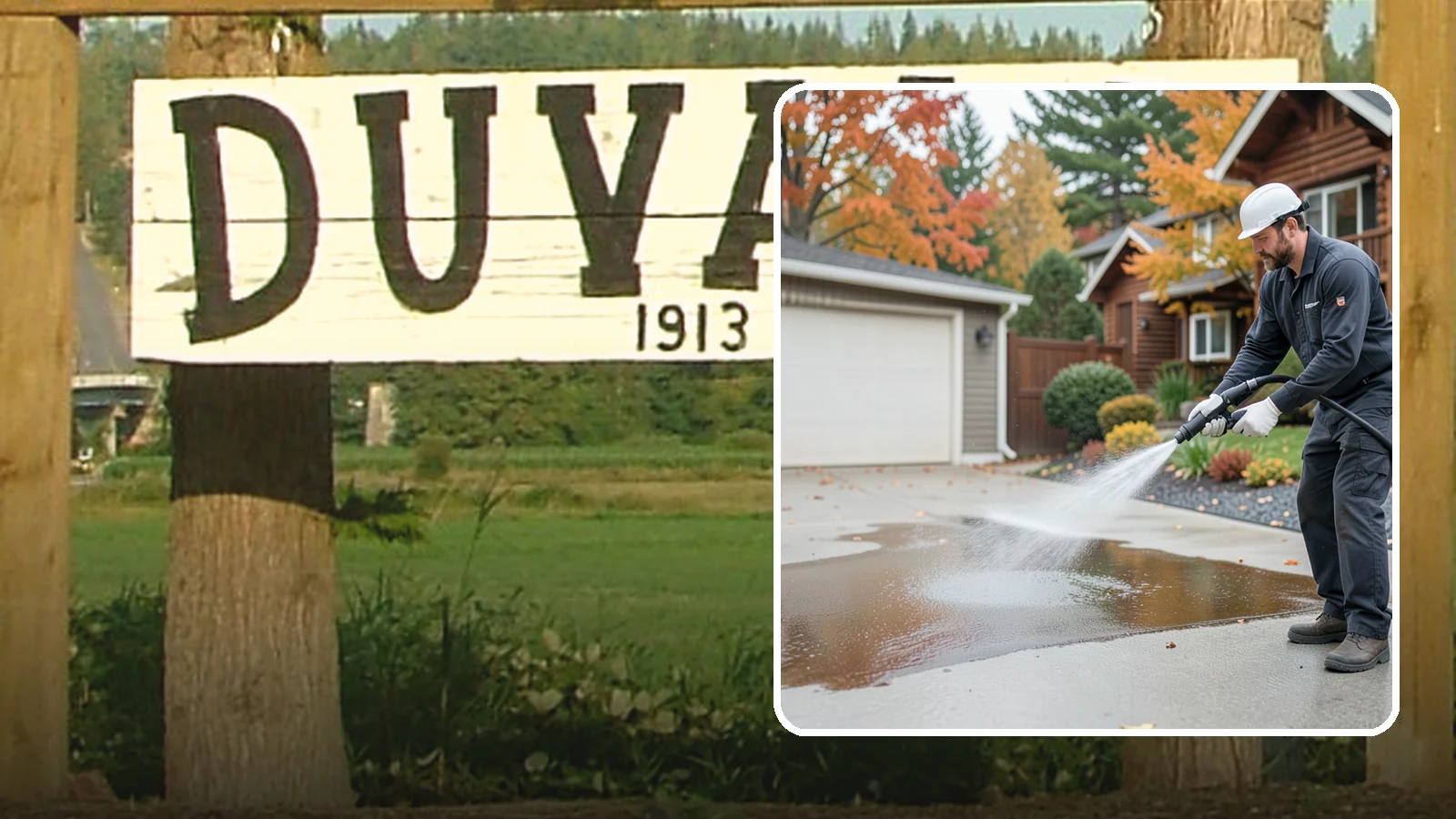 Grease Stain Removal in Duvall, King County, WA - Heavy-duty grease stain removal for driveways marked by cooking oils, lubricants, and shop spills.