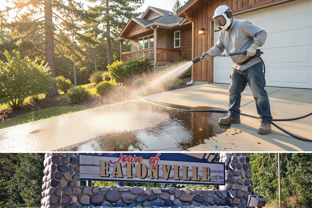Grease Stain Removal in Eatonville, Pierce County, WA - Warm summer temperatures improve degreaser performance on stubborn grease.