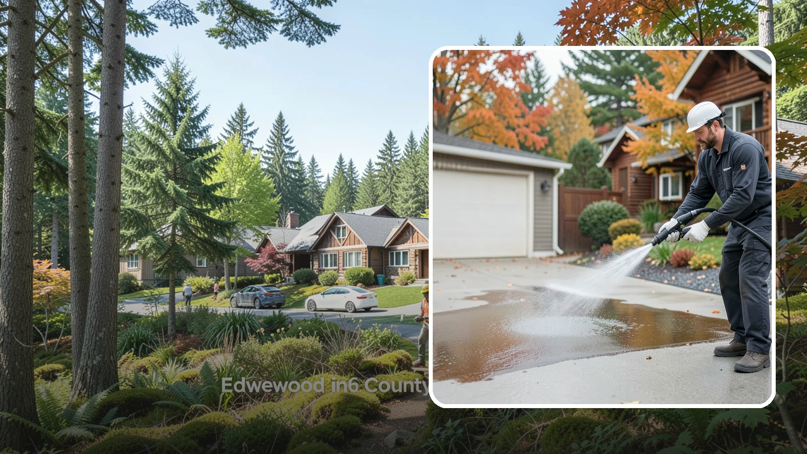 Grease Stain Removal in Edgewood, Pierce County, WA - Heavy-duty grease stain removal for driveways marked by cooking oils, lubricants, and shop spills.
