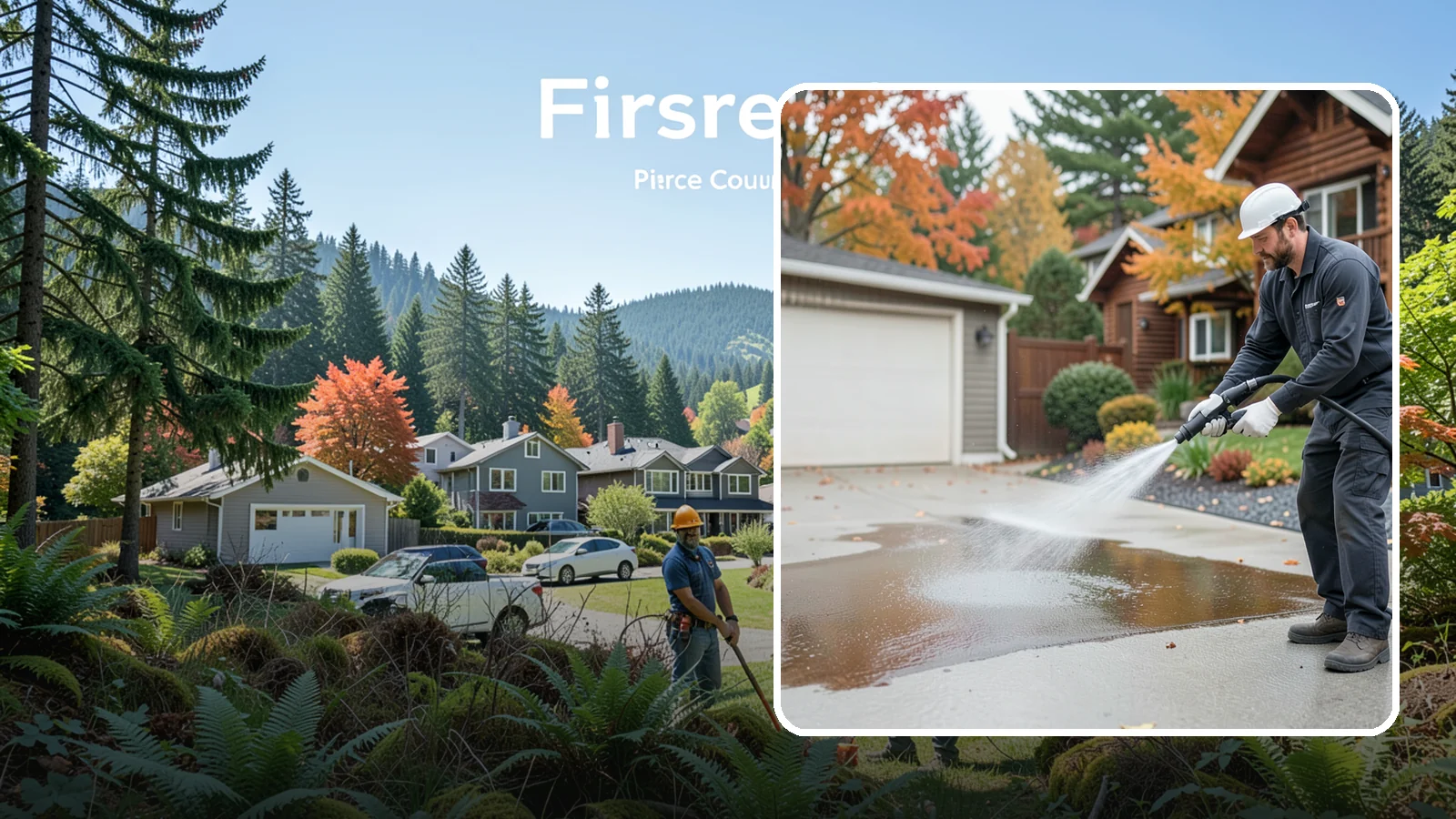 Grease Stain Removal in Fircrest, Pierce County, WA - Heavy-duty grease stain removal for driveways marked by cooking oils, lubricants, and shop spills.