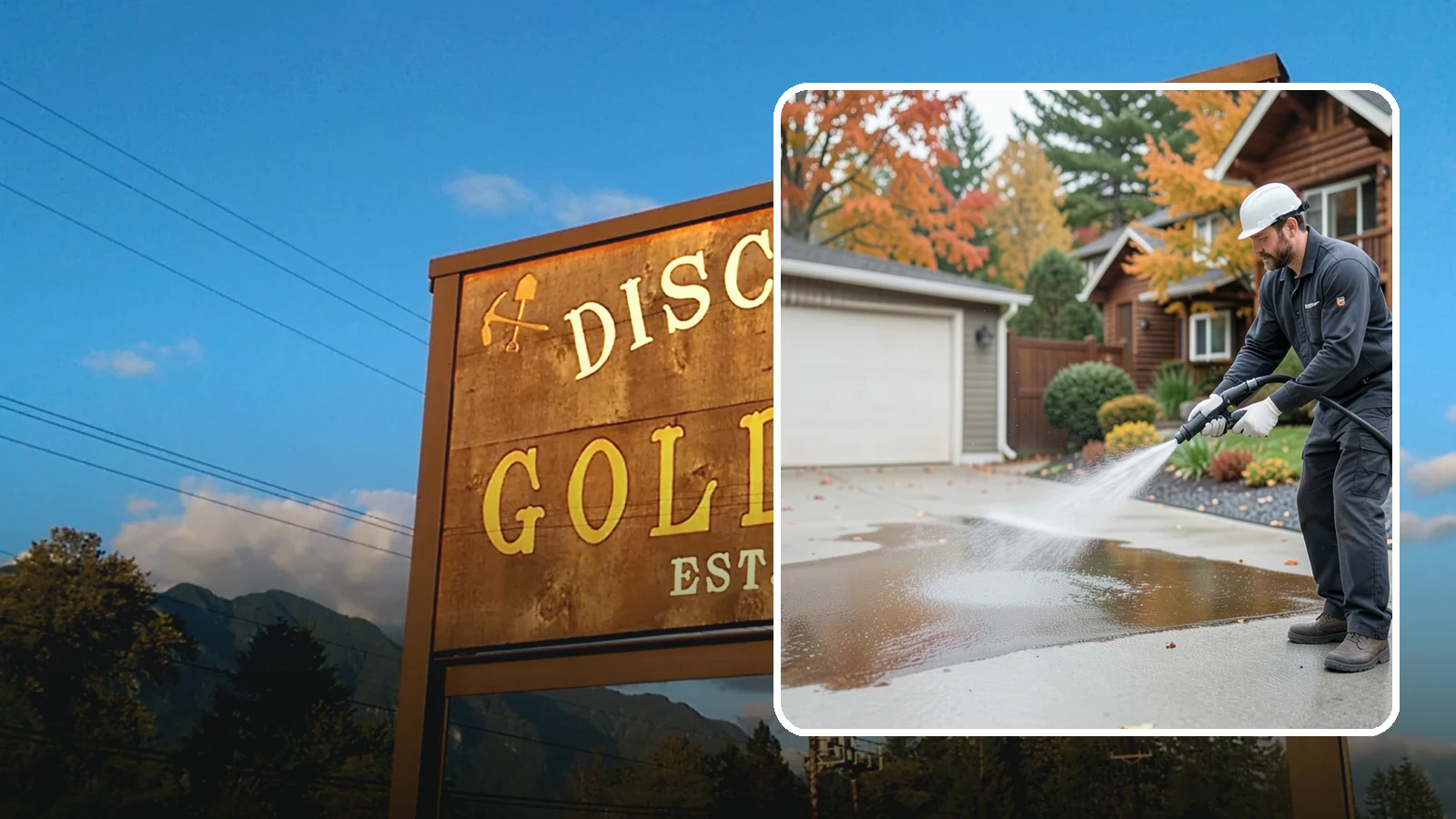Grease Stain Removal in Gold Bar, Snohomish County, WA - Heavy-duty grease stain removal for driveways marked by cooking oils, lubricants, and shop spills.
