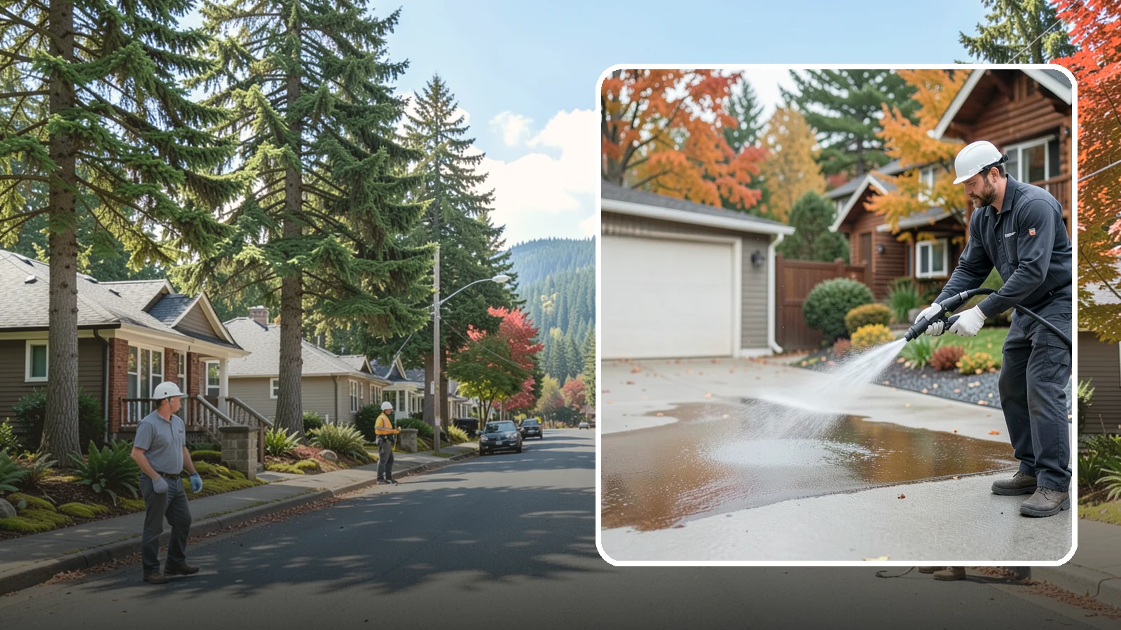 Grease Stain Removal in Hunts Point, King County, WA - Heavy-duty grease stain removal for driveways marked by cooking oils, lubricants, and shop spills.