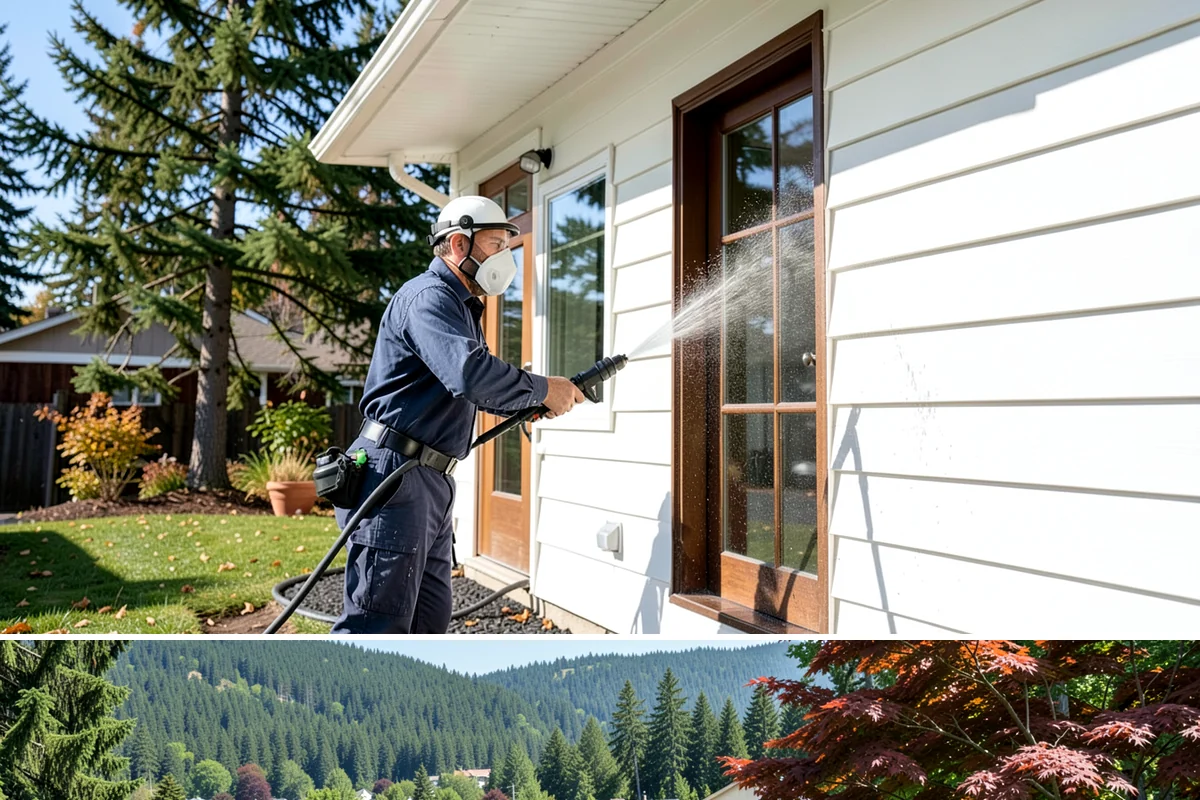 Grease Stain Removal in Index, Snohomish County, WA - Warm summer temperatures improve degreaser performance on stubborn grease.