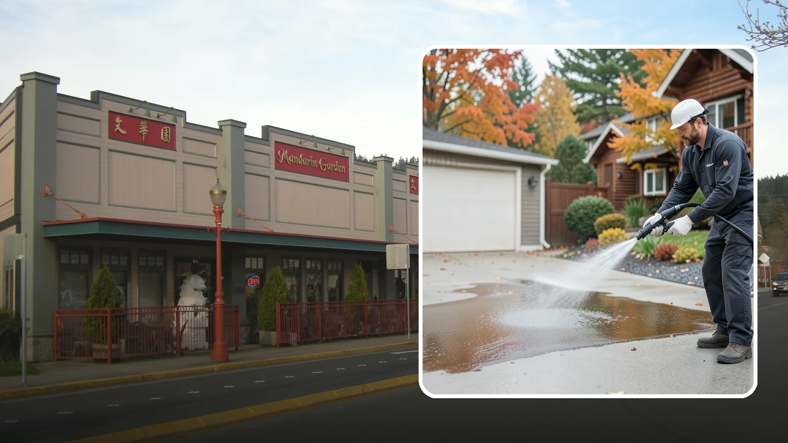 Grease Stain Removal in Issaquah, King County, WA - Heavy-duty grease stain removal for driveways marked by cooking oils, lubricants, and shop spills.
