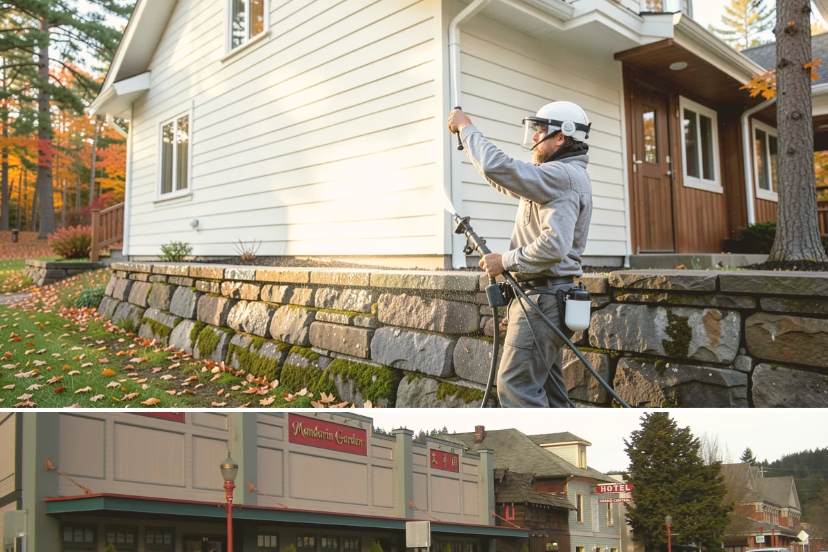 Grease Stain Removal in Issaquah, King County, WA - Warm summer temperatures improve degreaser performance on stubborn grease.