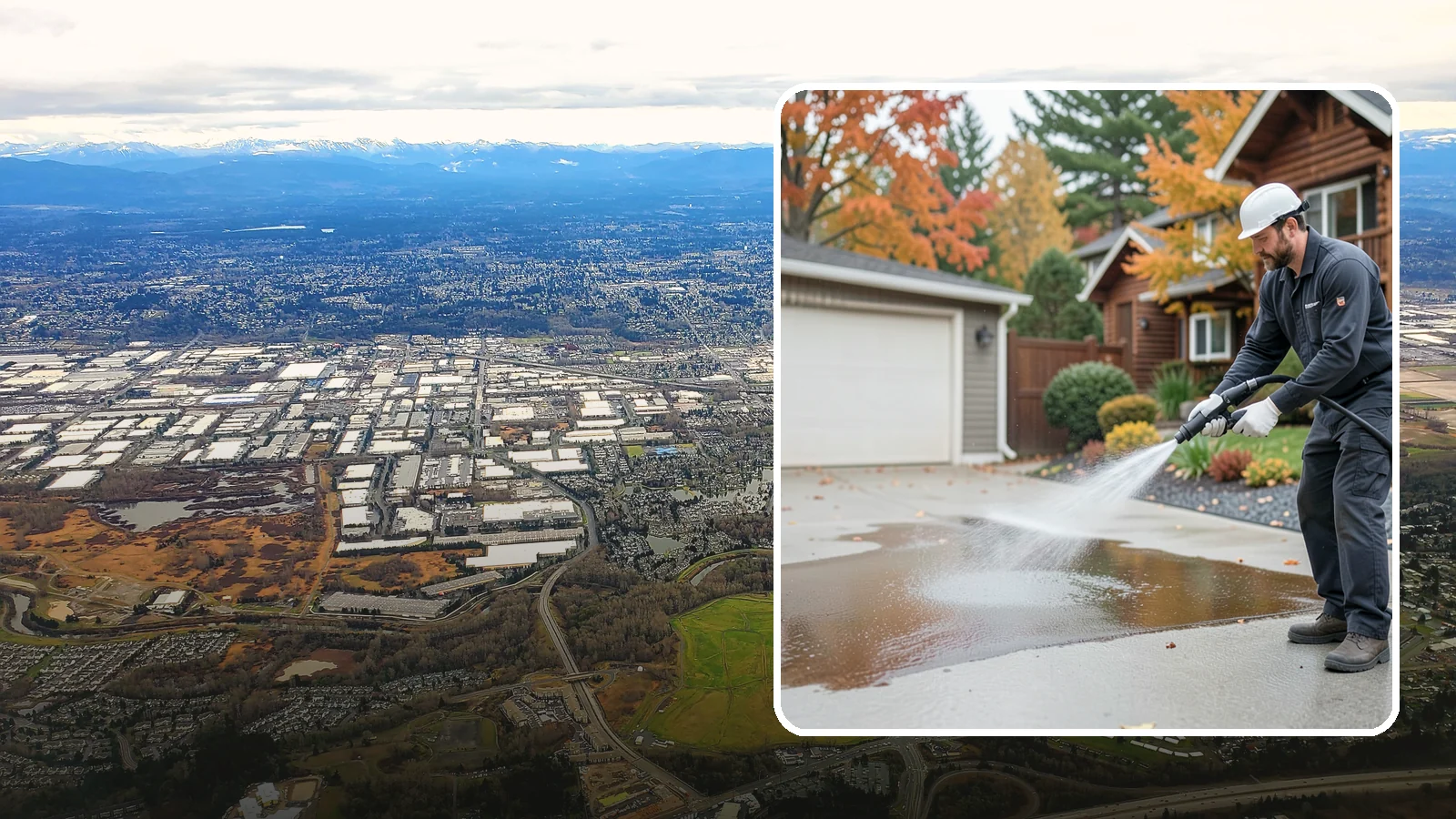 Grease Stain Removal in Kent, King County, WA - Heavy-duty grease stain removal for driveways marked by cooking oils, lubricants, and shop spills.