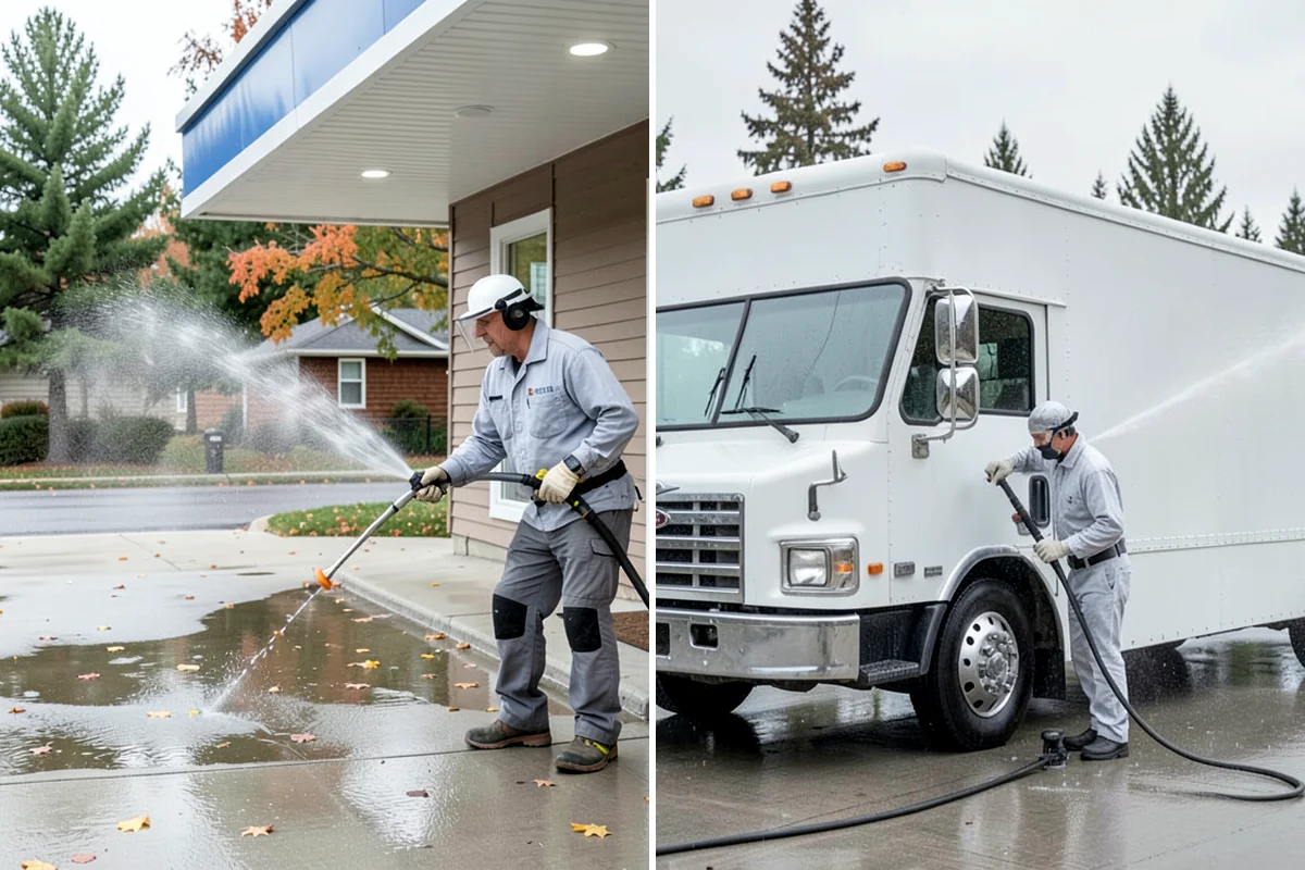Grease Stain Removal in Lake Forest Park, King County, WA - Assess the extent and source of the grease staining