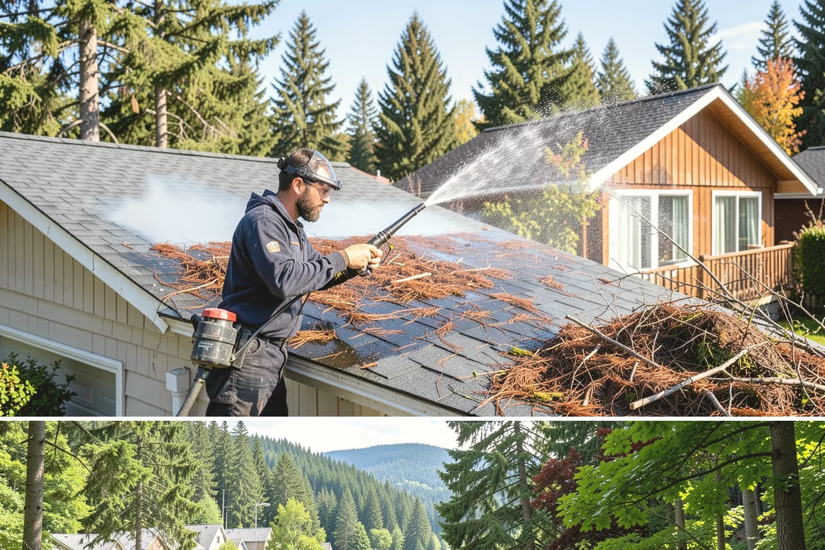 Grease Stain Removal in Lake Forest Park, King County, WA - Warm summer temperatures improve degreaser performance on stubborn grease.