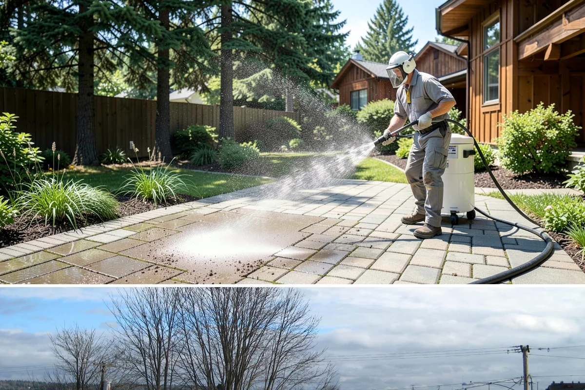 Grease Stain Removal in Langley, Island County, WA - Warm summer temperatures improve degreaser performance on stubborn grease.