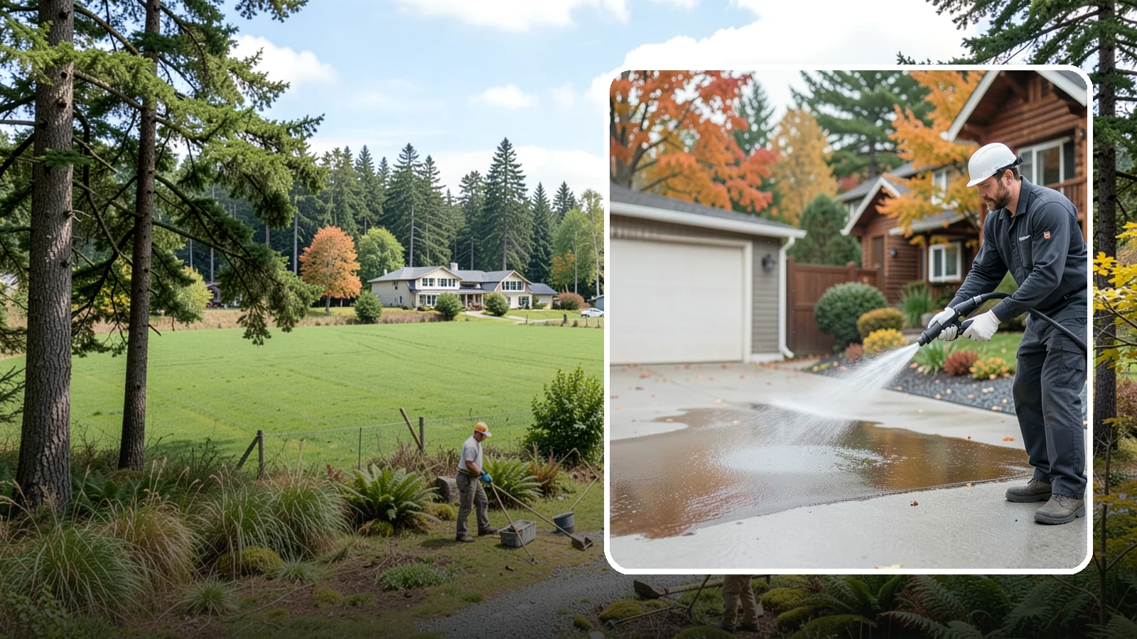 Grease Stain Removal in Lyman, Skagit County, WA - Heavy-duty grease stain removal for driveways marked by cooking oils, lubricants, and shop spills.