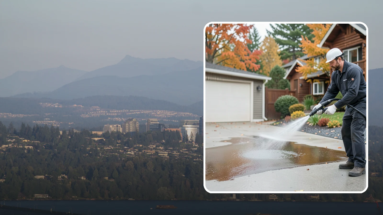 Grease Stain Removal in Medina, King County, WA - Heavy-duty grease stain removal for driveways marked by cooking oils, lubricants, and shop spills.