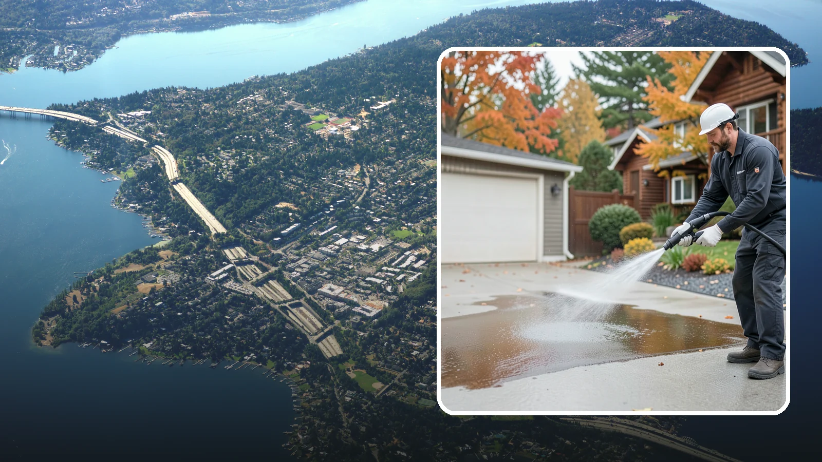 Grease Stain Removal in Mercer Island, King County, WA - Heavy-duty grease stain removal for driveways marked by cooking oils, lubricants, and shop spills.