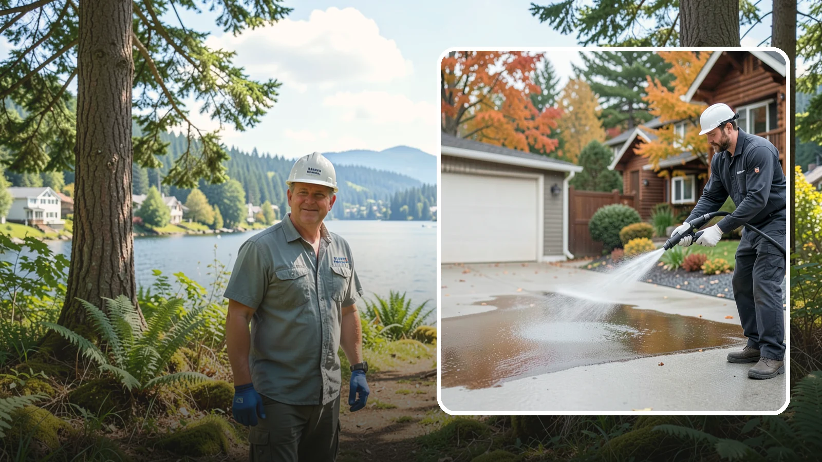 Grease Stain Removal in Milton, King County, WA - Heavy-duty grease stain removal for driveways marked by cooking oils, lubricants, and shop spills.