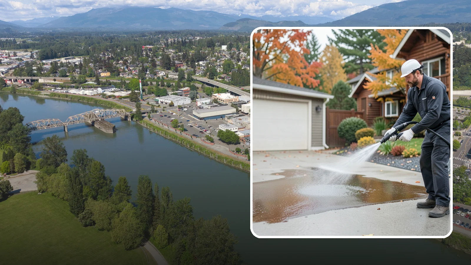 Grease Stain Removal in Mount Vernon, Skagit County, WA - Heavy-duty grease stain removal for driveways marked by cooking oils, lubricants, and shop spills.