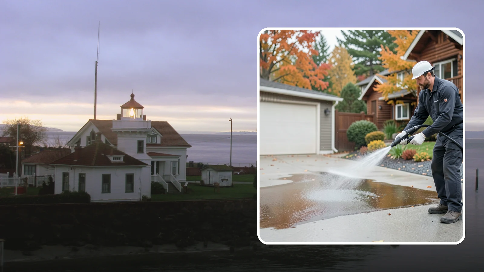 Grease Stain Removal in Mukilteo, Snohomish County, WA - Heavy-duty grease stain removal for driveways marked by cooking oils, lubricants, and shop spills.