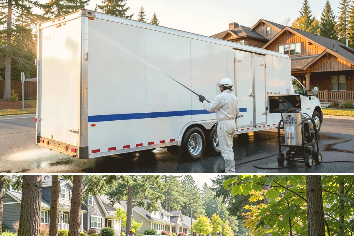 Grease Stain Removal in Normandy Park, King County, WA - Warm summer temperatures improve degreaser performance on stubborn grease.