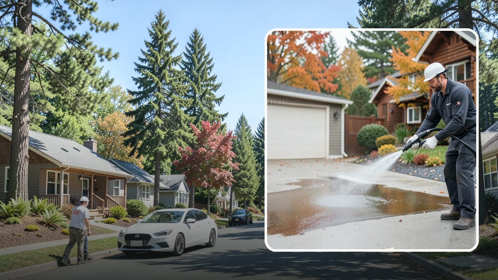 Grease Stain Removal in Orting, Pierce County, WA - Heavy-duty grease stain removal for driveways marked by cooking oils, lubricants, and shop spills.