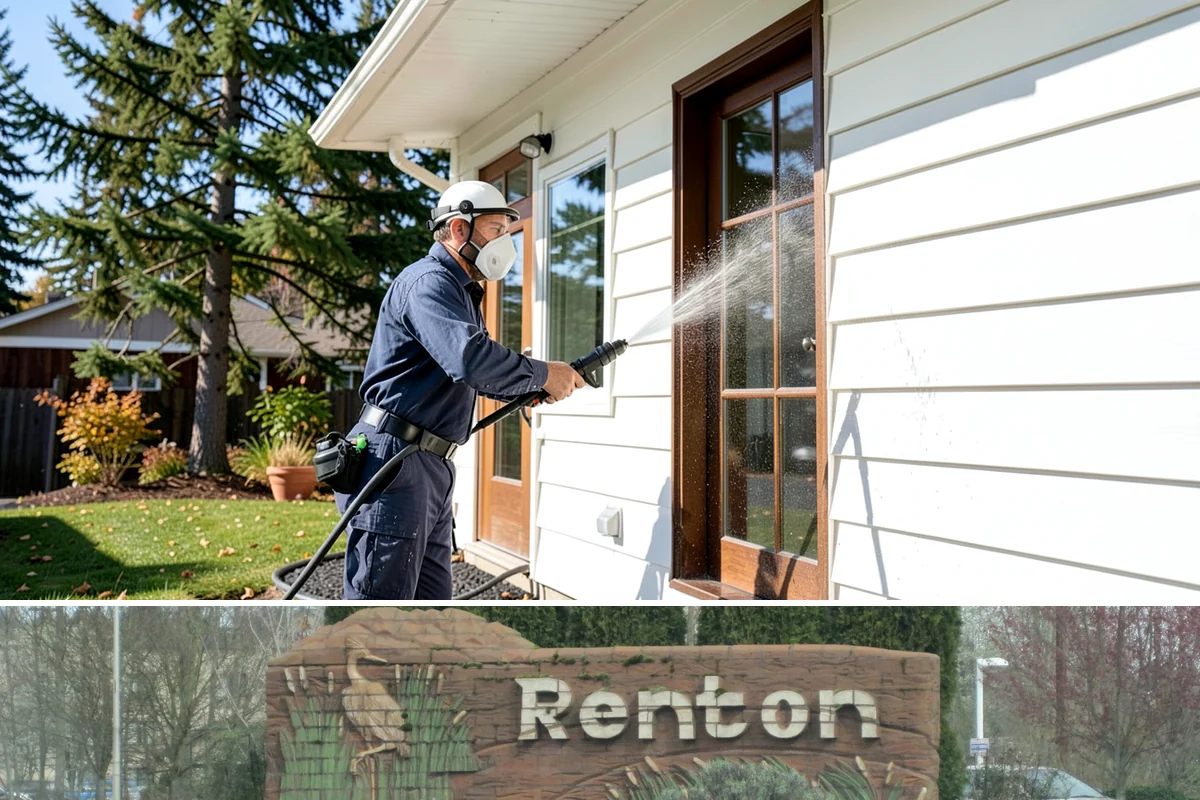 Grease Stain Removal in Renton, King County, WA - Warm summer temperatures improve degreaser performance on stubborn grease.