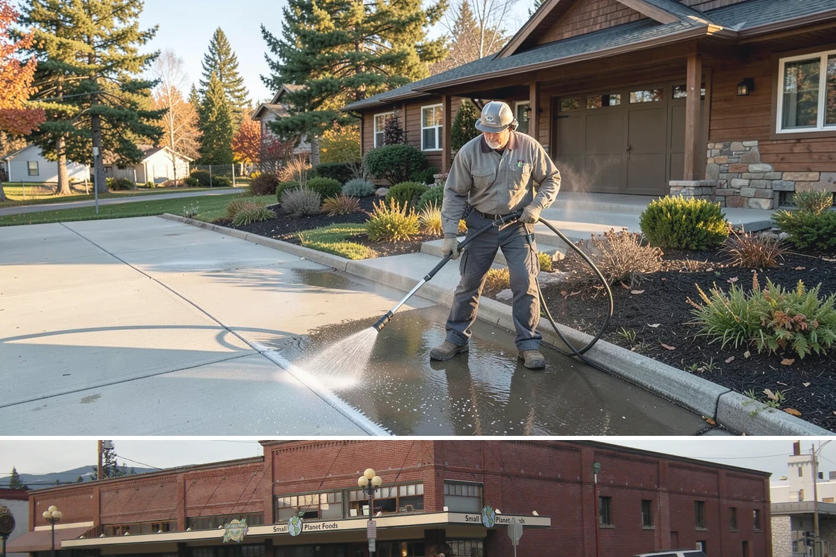Grease Stain Removal in Sedro-Woolley, Skagit County, WA - Warm summer temperatures improve degreaser performance on stubborn grease.