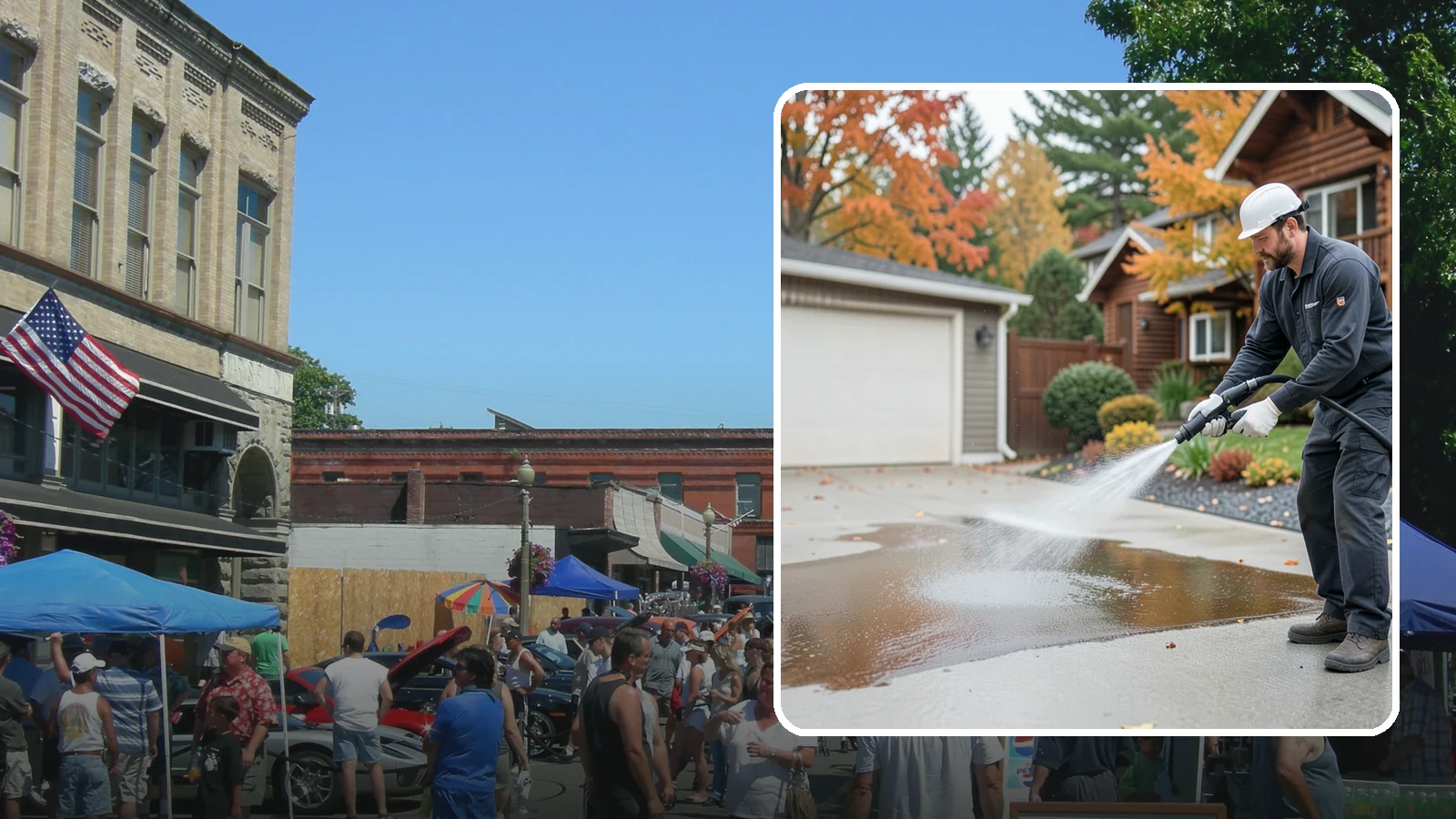 Grease Stain Removal in Snohomish, Snohomish County, WA - Heavy-duty grease stain removal for driveways marked by cooking oils, lubricants, and shop spills.