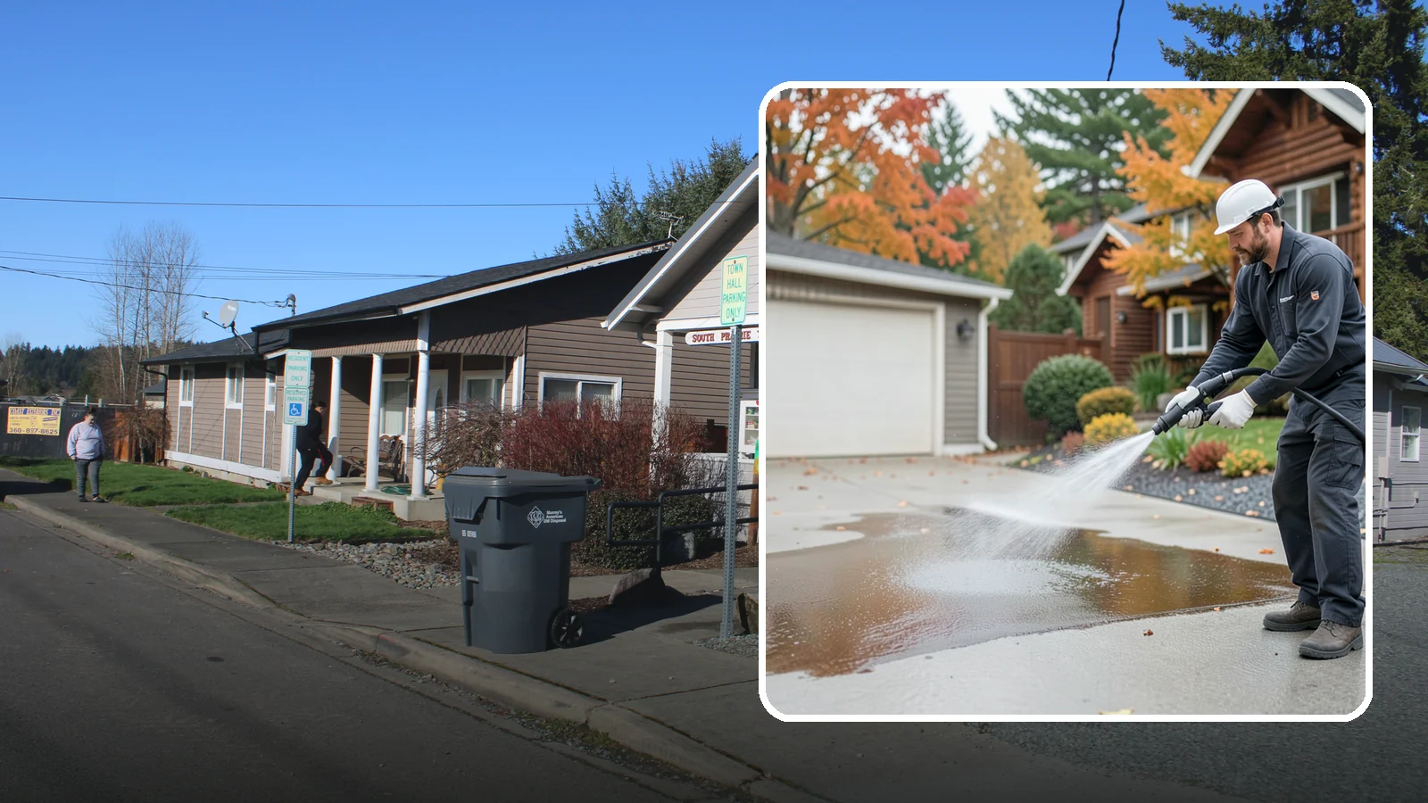 Grease Stain Removal in South Prairie, Pierce County, WA - Heavy-duty grease stain removal for driveways marked by cooking oils, lubricants, and shop spills.