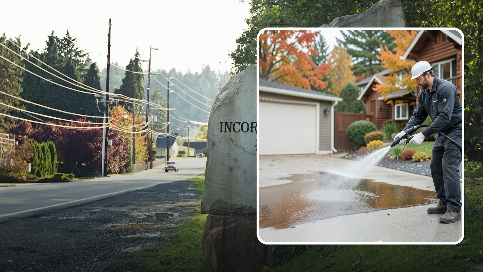 Grease Stain Removal in Wilkeson, Pierce County, WA - Heavy-duty grease stain removal for driveways marked by cooking oils, lubricants, and shop spills.