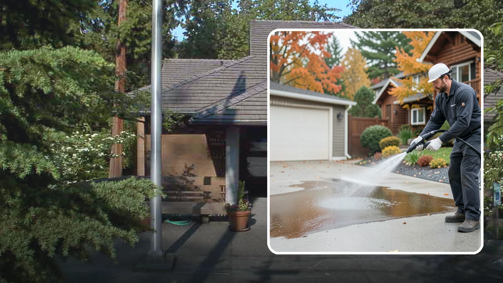 Grease Stain Removal in Yarrow Point, King County, WA - Heavy-duty grease stain removal for driveways marked by cooking oils, lubricants, and shop spills.