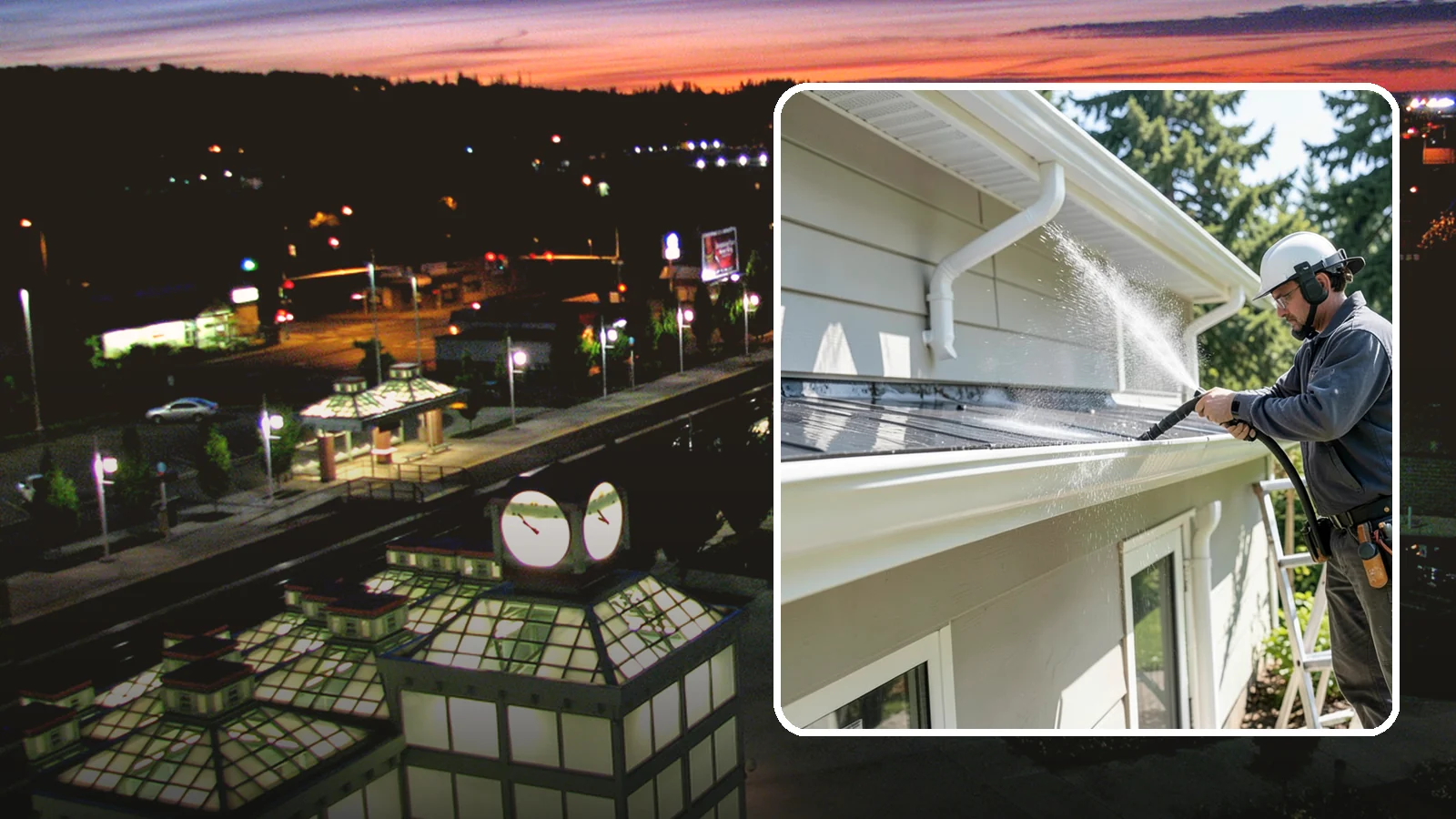 Gutter & Downspout Package in Auburn, King County, WA - We brighten gutter faces and flush the downspouts so your drainage system looks clean and actually moves water through a rainy...