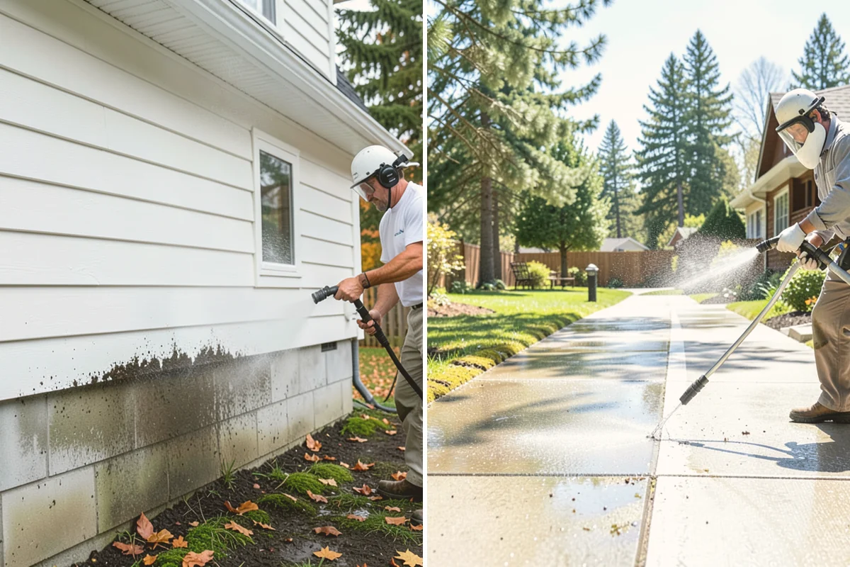 Gutter & Downspout Package in Bellevue, King County, WA - Inspect gutter faces, troughs, and downspout outlets