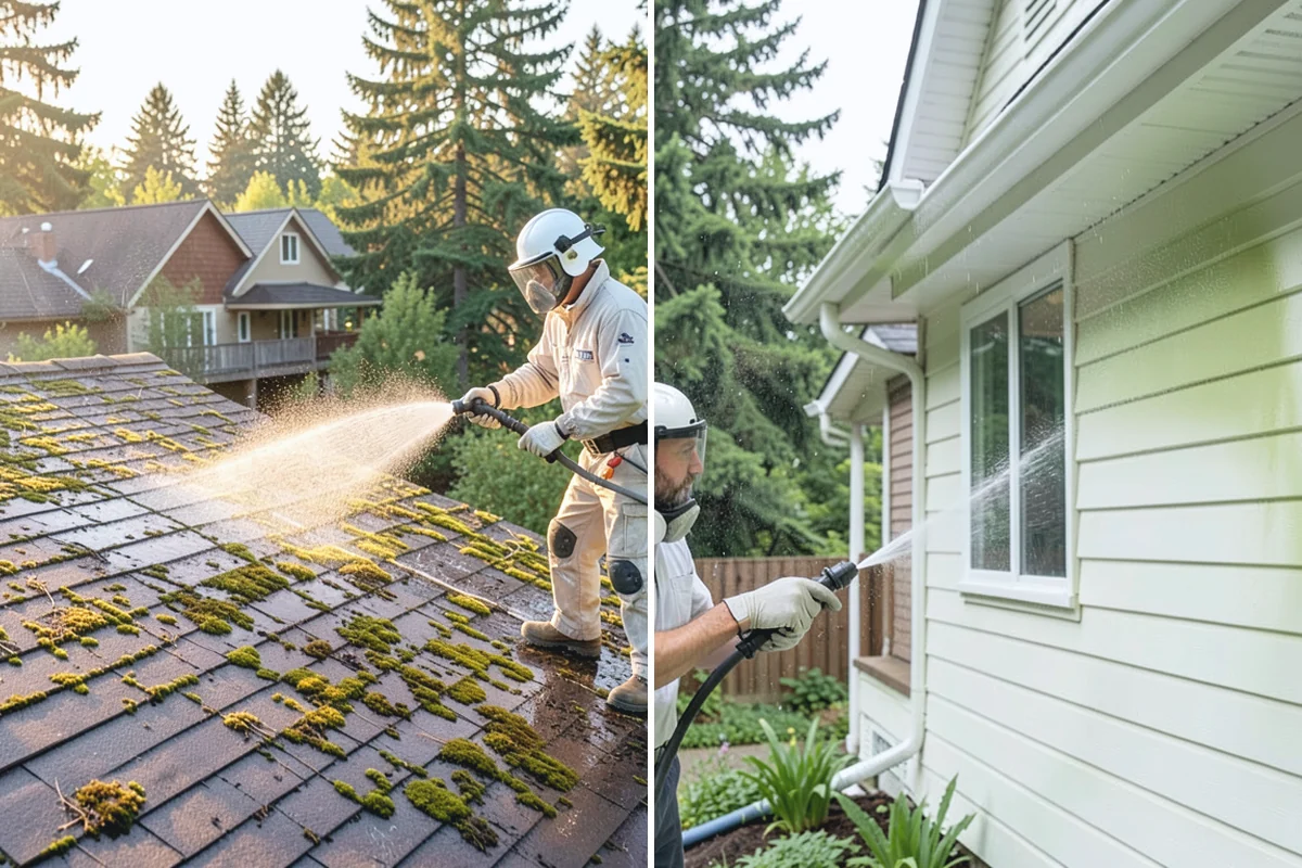 Gutter & Downspout Package in Bonney Lake, Pierce County, WA - Inspect gutter faces, troughs, and downspout outlets
