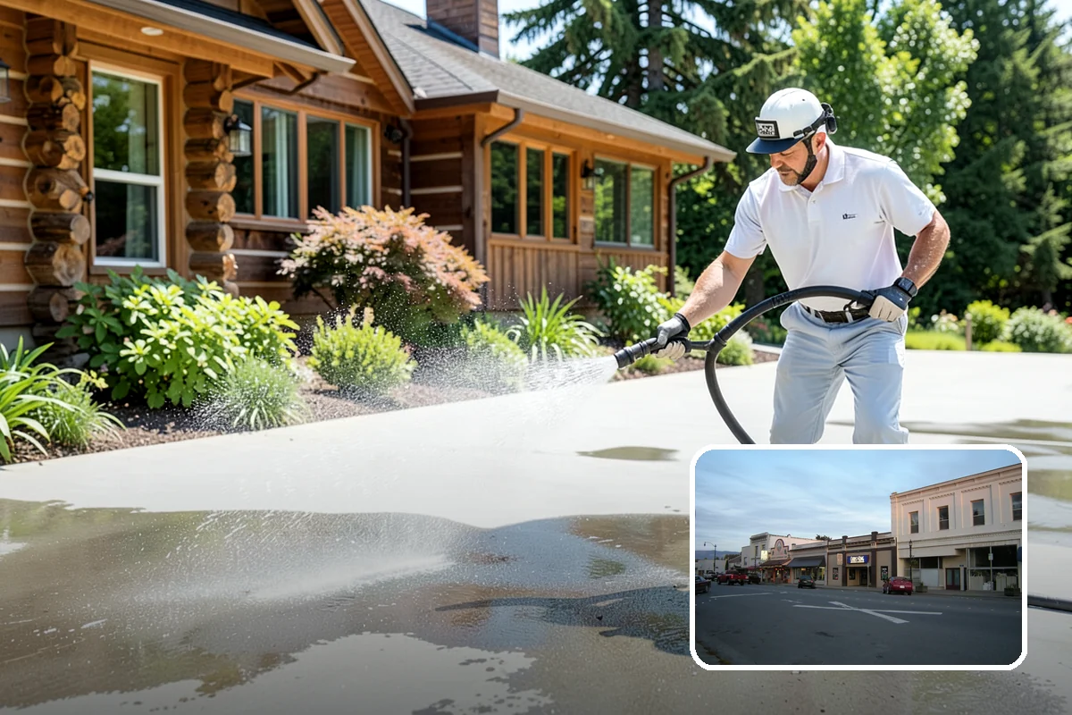 Gutter & Downspout Package in Burlington, Skagit County, WA - Removes black tiger-stripe oxidation from gutter faces