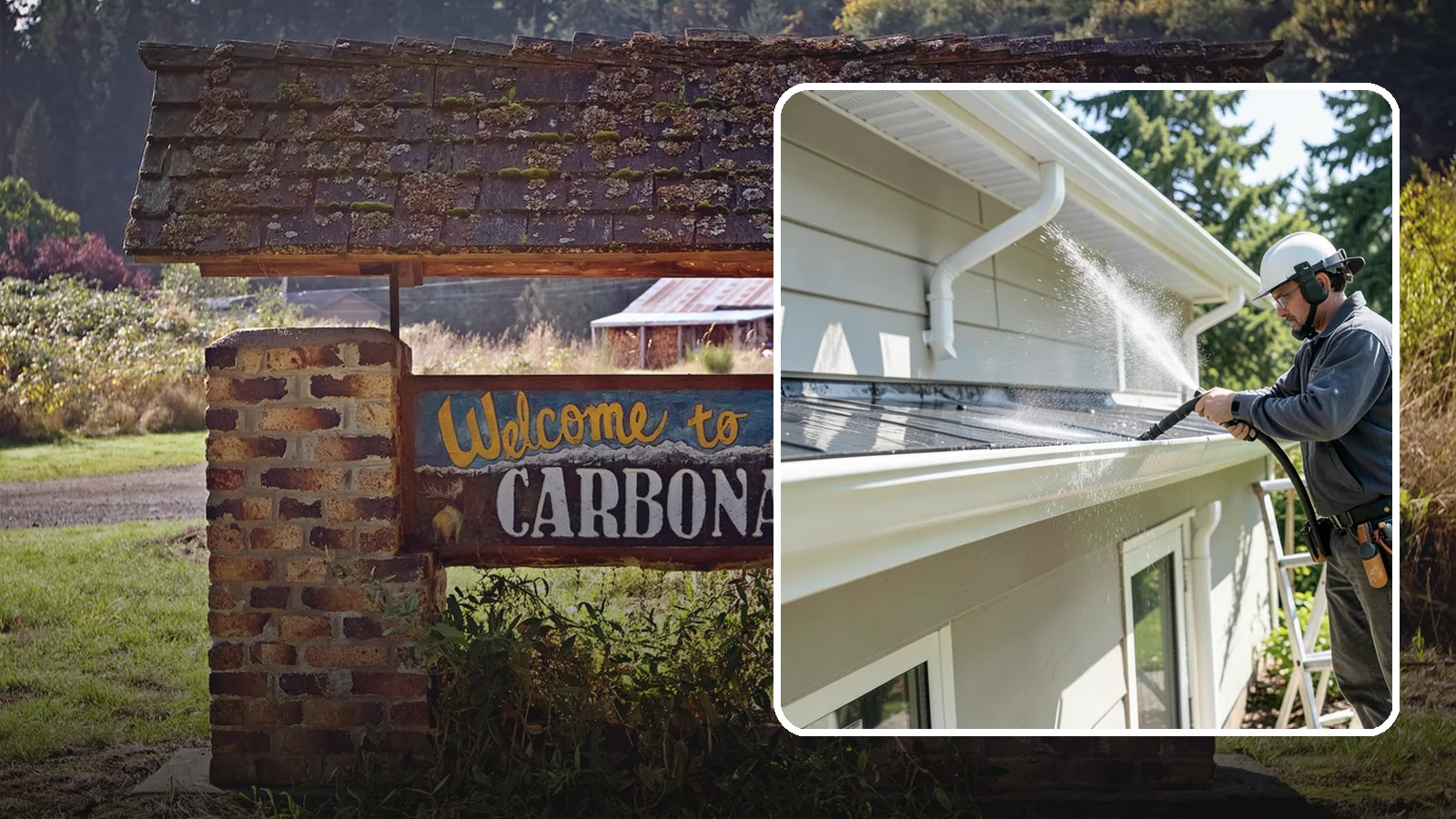 Gutter & Downspout Package in Carbonado, Pierce County, WA - We brighten gutter faces and flush the downspouts so your drainage system looks clean and actually moves water through a rainy...