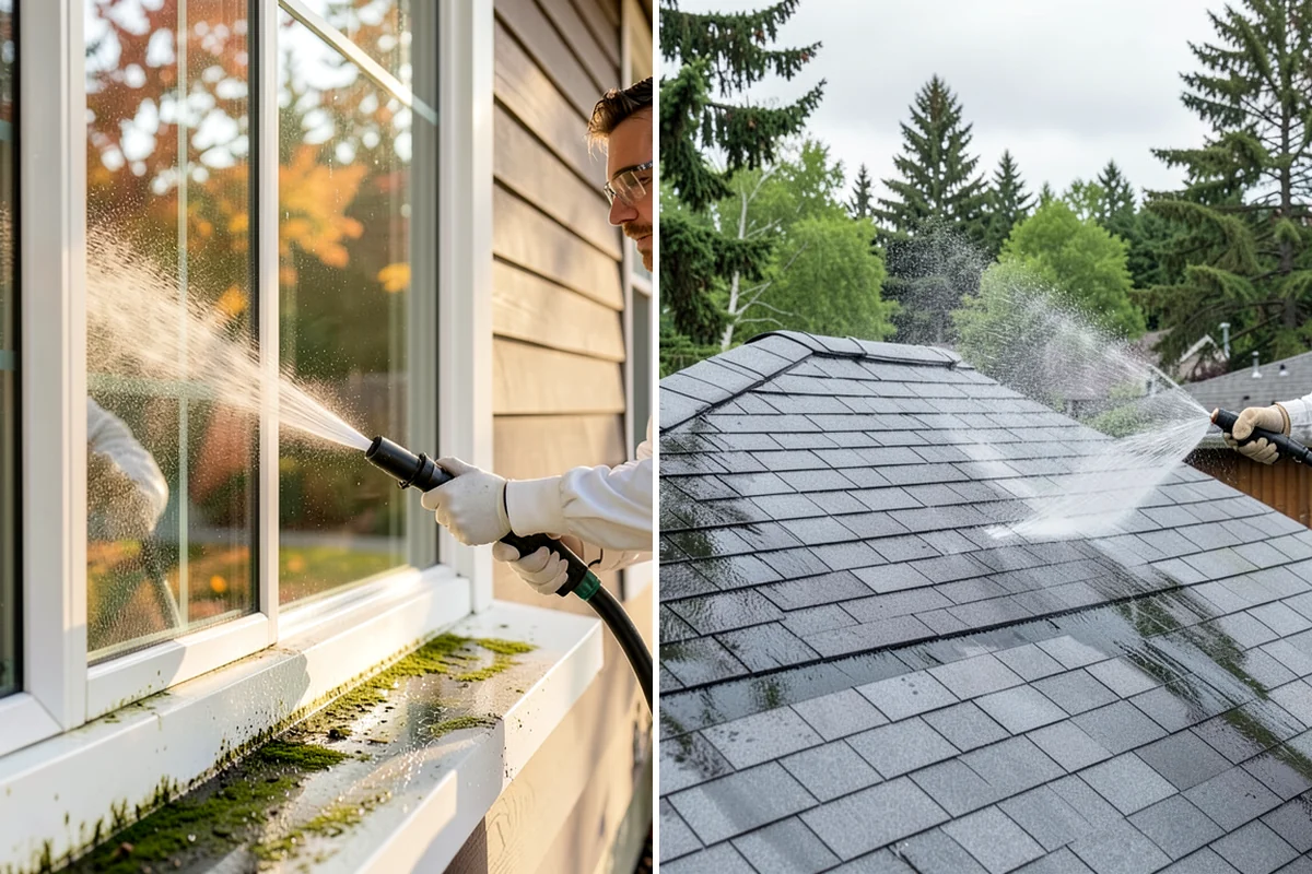 Gutter & Downspout Package in DuPont, Pierce County, WA - Inspect gutter faces, troughs, and downspout outlets